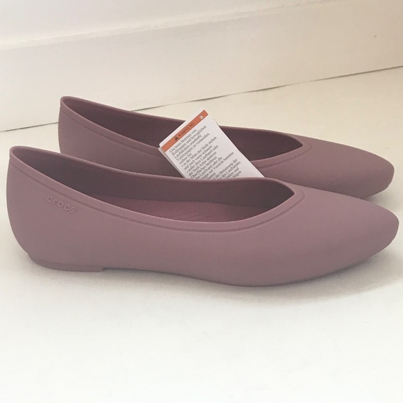 CROCS Brooklyn Pointed Toe Flat Cassis Slip On Ballet Flat Women’s Size 11 - Picture 5 of 16